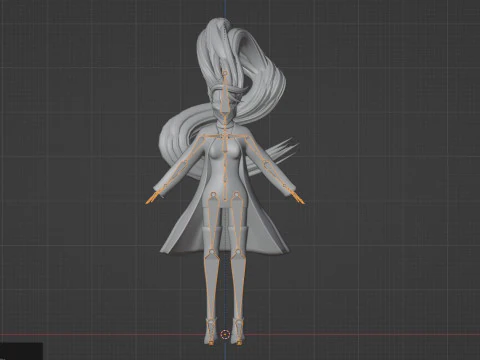 Aira Acrobatic Silky Form - Dandadan 3D Model
