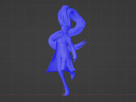 Aira Acrobatic Silky Form - Dandadan 3D Model