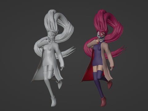 Aira Acrobatic Silky Form - Dandadan Model 3D