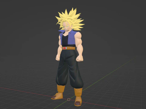 SSJ Trunks - Dragonball 3D Model