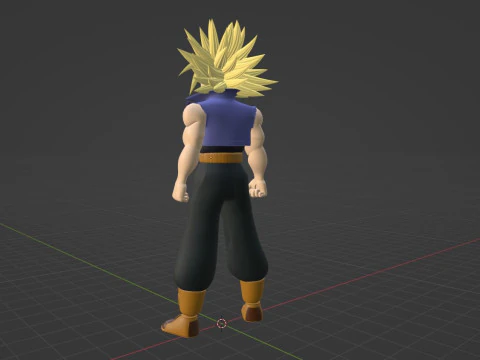 SSJ Trunks - Dragonball 3D Model