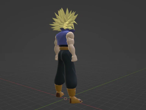 SSJ Trunks - Dragonball 3D Model