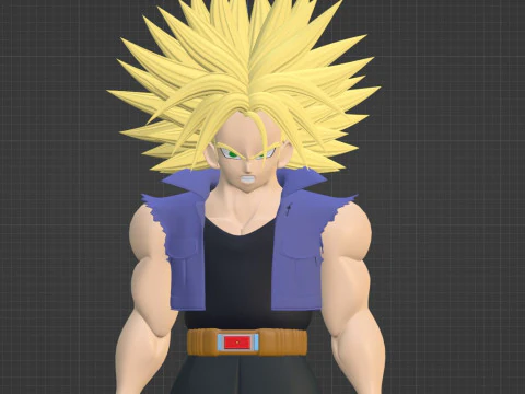 SSJ Trunks - Dragonball 3D Model