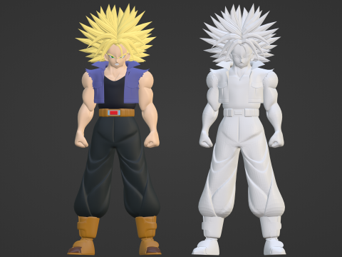 SSJ Trunks - Dragonball 3D 模型