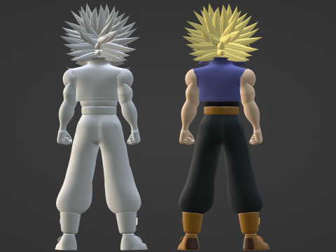 SSJ Trunks - Dragonball 3D 模型