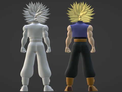 SSJ Trunks - Dragonball 3D Model