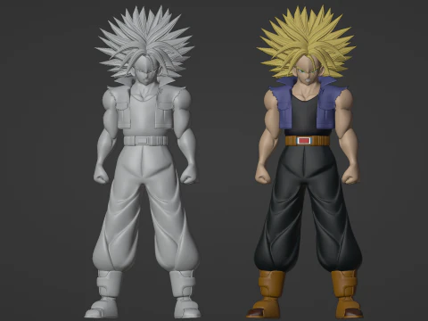 SSJ Trunks - Dragonball 3D Model