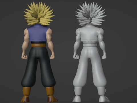 SSJ Trunks - Dragonball 3D Model