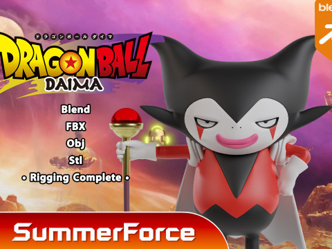 Gomah - Dragonball DAIMA 3D Model