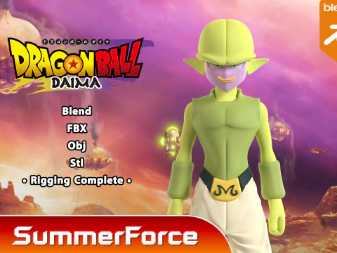 Majin Kuu - Dragonball Daima 3D Model