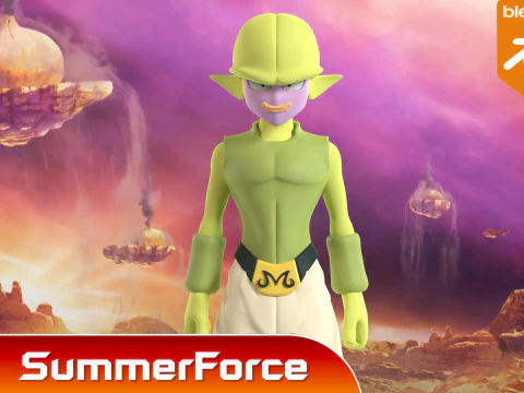 Majin Kuu - Dragonball Daima 3D Model