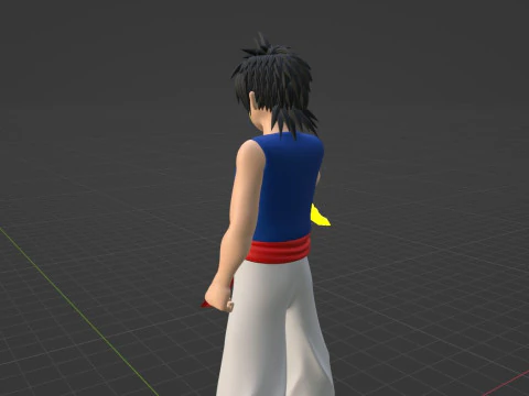 Recca Hanabishi - Flame of Recca 3D Model