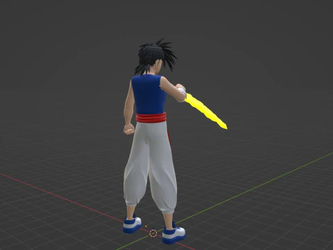 Recca Hanabishi - Flame of Recca 3D Model