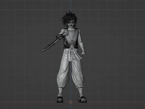 Recca Hanabishi - Flame of Recca 3D Model
