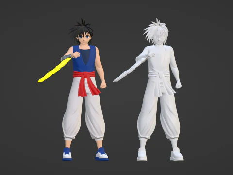 Recca Hanabishi - Flame of Recca 3D Model