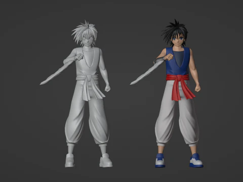 Recca Hanabishi - Flame of Recca 3D Model