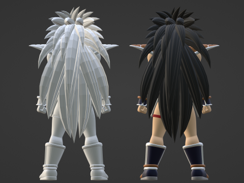 Raditz - Dragonball 3Dモデル