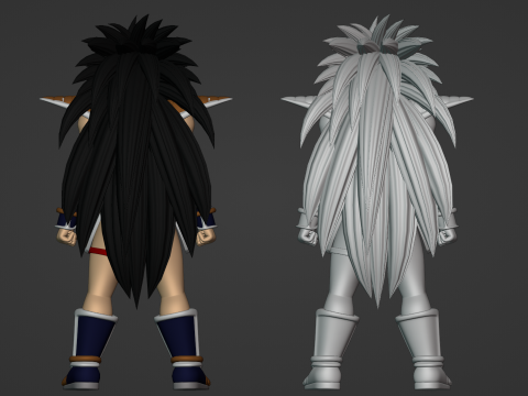 Raditz - Dragonball 3Dモデル