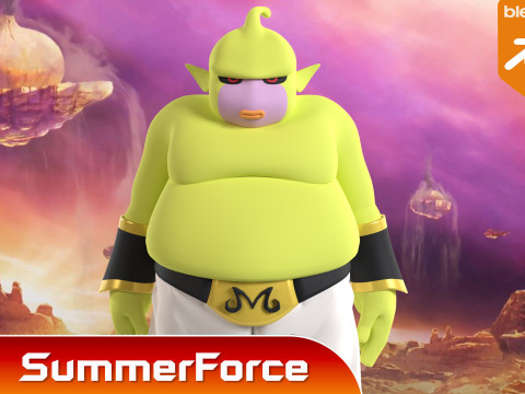 Majin Duu - Dragonball Daima 3D 模型