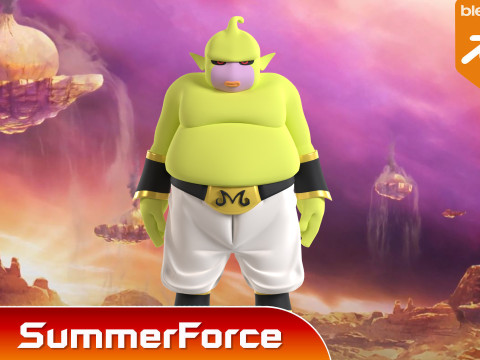 Majin Duu - Dragonball Daima 3D 模型