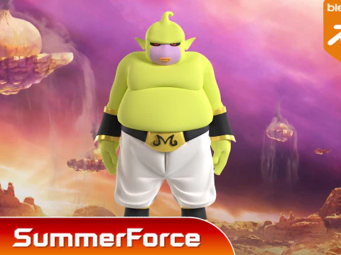 Majin Duu - Dragonball Daima 3D Model