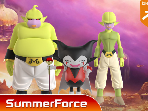 Majin Duu - Dragonball Daima 3D 模型