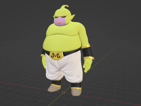 Majin Duu - Dragonball Daima 3D Model