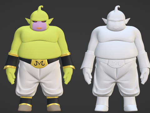 Majin Duu - Dragonball Daima 3D 模型