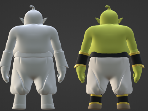 Majin Duu - Dragonball Daima 3D 模型