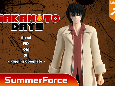 Yoichi Nagumo - Sakamoto days 3D 모델