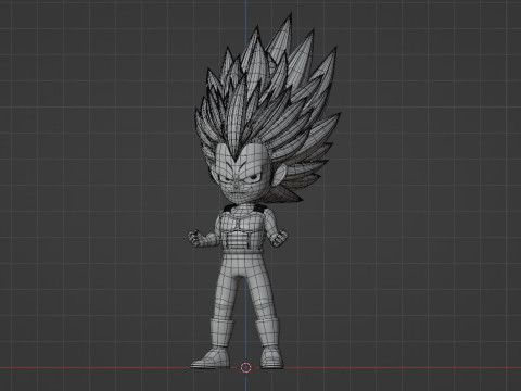 Vegeta Mini Super Saiyan 3 - Dragonball Daima 3D 模型