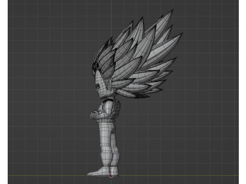 Vegeta Mini Super Saiyan 3 - Dragonball Daima 3D 模型