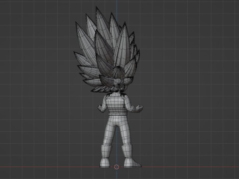 Vegeta Mini Super Saiyan 3 - Dragonball Daima 3D 模型