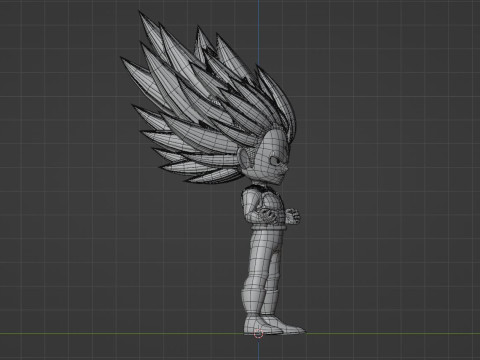 Vegeta Mini Super Saiyan 3 - Dragonball Daima 3D 模型