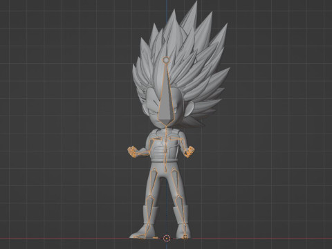 Vegeta Mini Super Saiyan 3 - Dragonball Daima 3D 模型