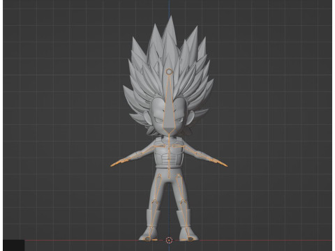 Vegeta Mini Super Saiyan 3 - Dragonball Daima 3D 模型
