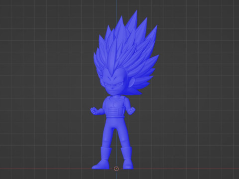 Vegeta Mini Super Saiyan 3 - Dragonball Daima 3D 模型