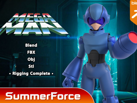 Mega Man - Secret Level 3D Model
