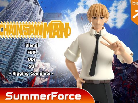 Denji - Chainsaw Man 3D Модель