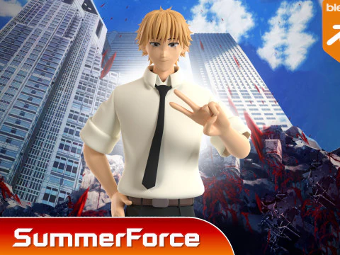Denji - Chainsaw Man 3D Model