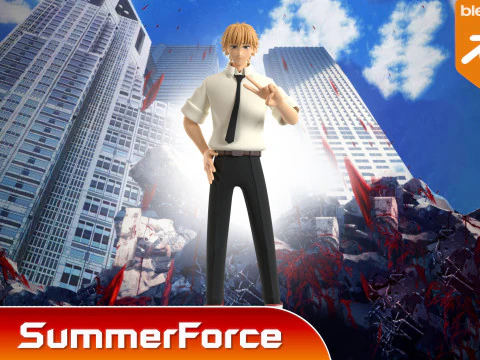 Denji - Chainsaw Man 3D Model