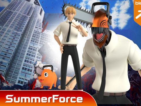 Denji - Chainsaw Man Model 3D