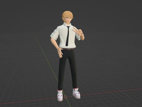 Denji - Chainsaw Man 3D Model