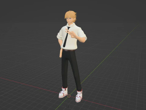 Denji - Chainsaw Man 3D Model