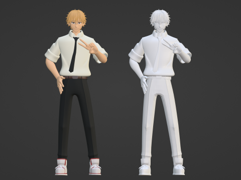 Denji - Chainsaw Man Model 3D