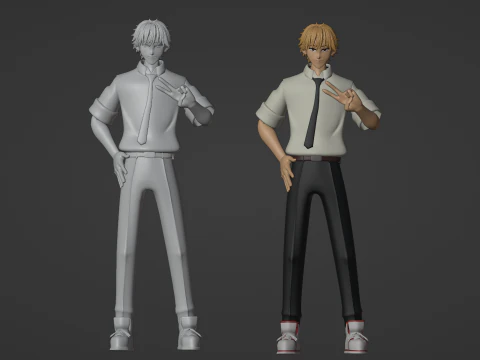 Denji - Chainsaw Man 3D Model