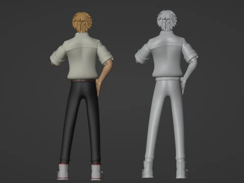 Denji - Chainsaw Man 3D Model