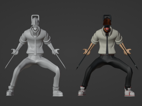 Chainsawman - Chainsaw Man Modèle 3D