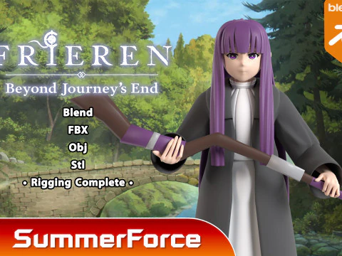 Папороть - Frieren Beyond Journey End 3D Модель