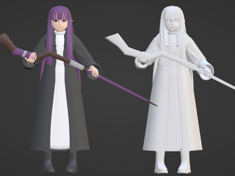 Fern - Frieren Beyond Journey End Modello 3D